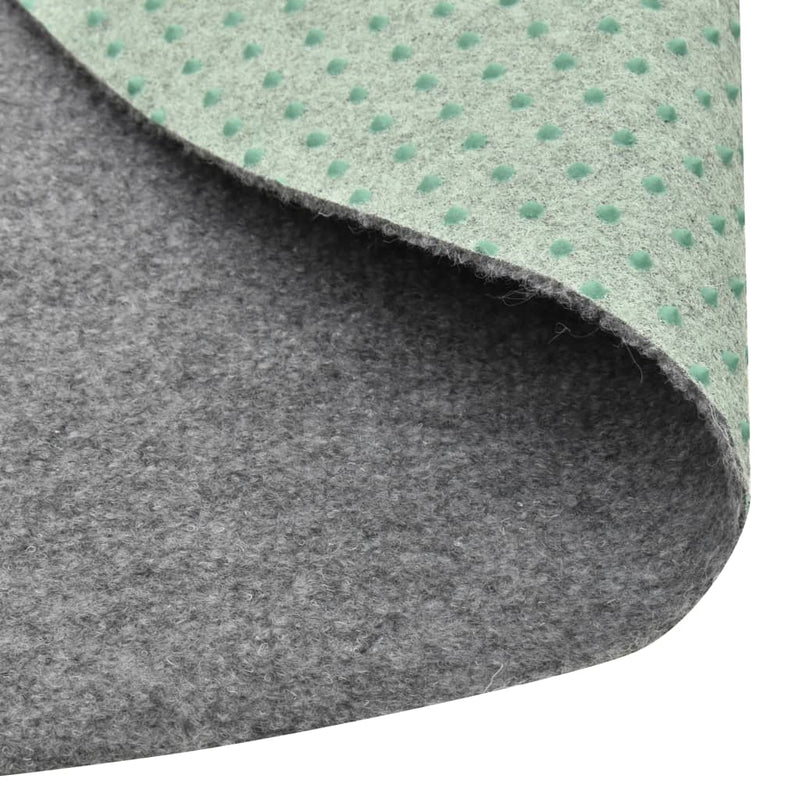 vidaXL szürke szegecses aljú kerek PP műfű átm. 95 cm