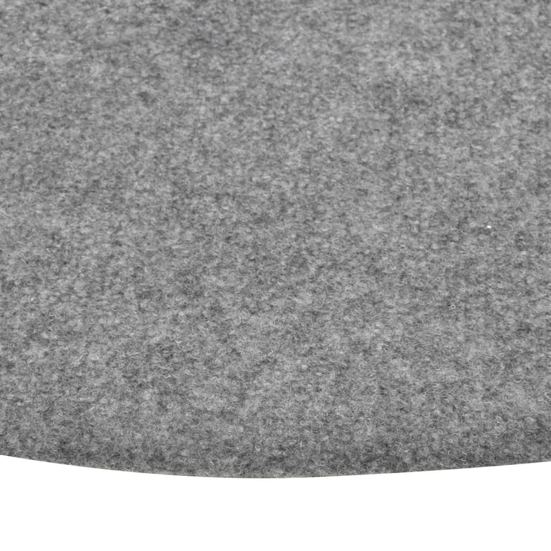 vidaXL szürke szegecses aljú kerek PP műfű átm. 95 cm