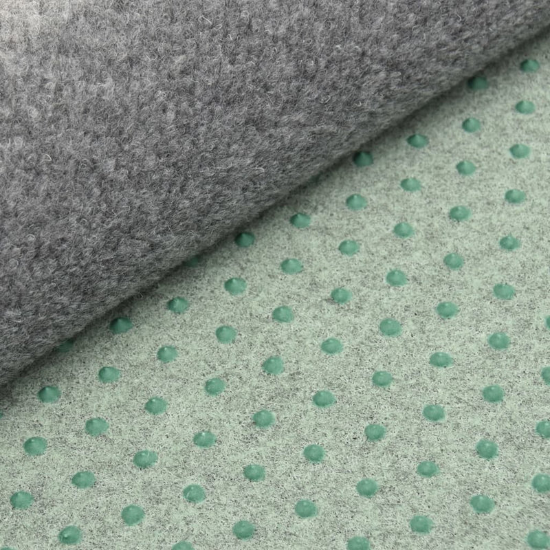 vidaXL szürke szegecses aljú kerek PP műfű átm. 95 cm