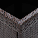 vidaXL barna polyrattan kerti étkezőasztal