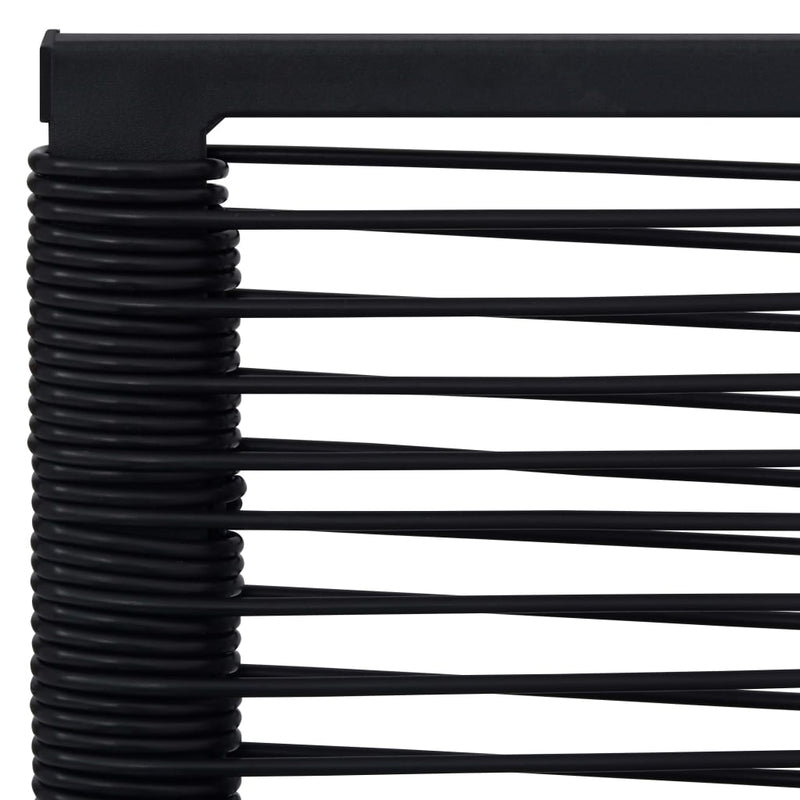 vidaXL 4 db fekete PVC rattan kerti szék
