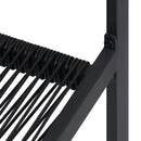 vidaXL 4 db fekete PVC rattan kerti szék