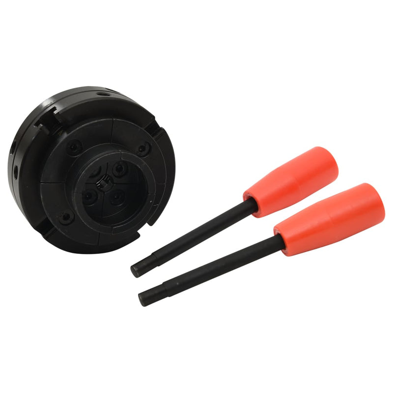 vidaXL 4 pofás acél fa tokmány M33 csatlakozóval 100 mm