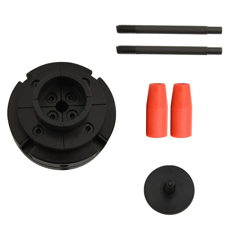 vidaXL 4 pofás acél fa tokmány M33 csatlakozóval 100 mm