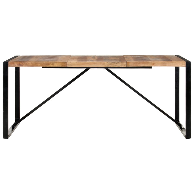 vidaXL paliszander felületű tömör fa étkezőasztal 180 x 90 x 75 cm