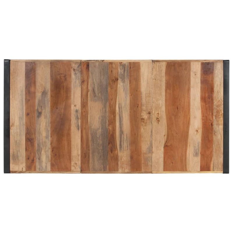 vidaXL paliszander felületű tömör fa étkezőasztal 180 x 90 x 75 cm