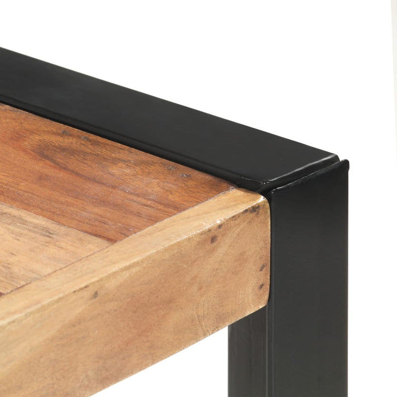 vidaXL paliszander felületű tömör fa étkezőasztal 180 x 90 x 75 cm