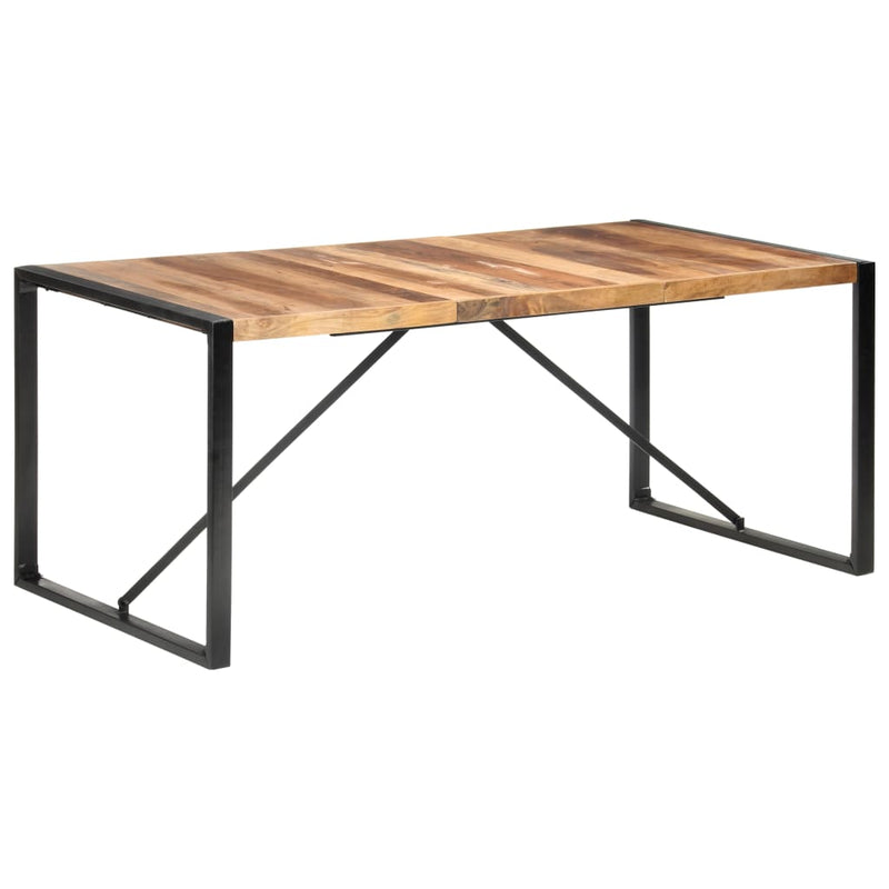 vidaXL paliszander felületű tömör fa étkezőasztal 180 x 90 x 75 cm