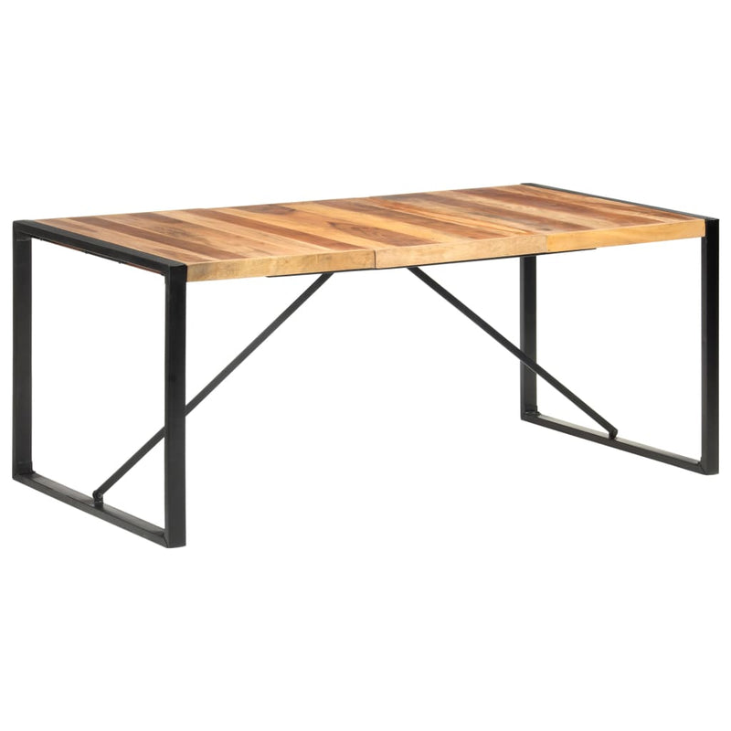 vidaXL paliszander felületű tömör fa étkezőasztal 180 x 90 x 75 cm