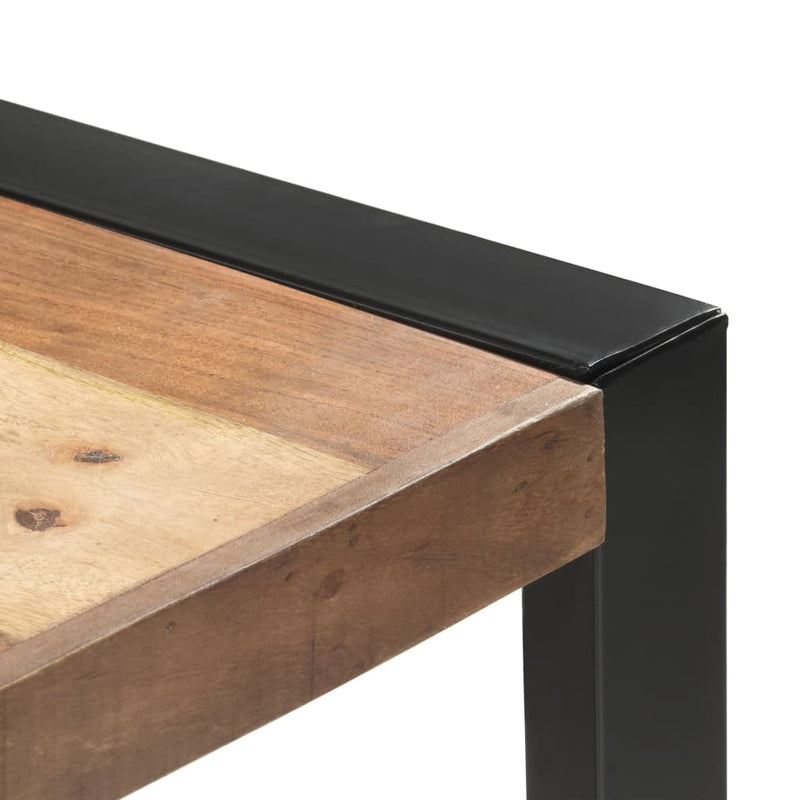 vidaXL paliszander felületű tömör fa étkezőasztal 200 x 100 x 75 cm