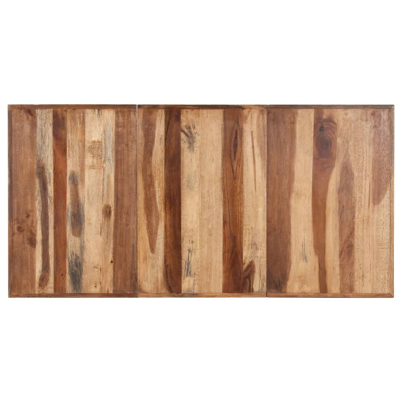vidaXL tömör fa étkezőasztal mézszínű felülettel 180 x 90 x 75 cm
