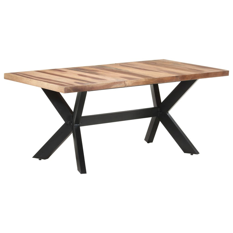 vidaXL tömör fa étkezőasztal mézszínű felülettel 180 x 90 x 75 cm