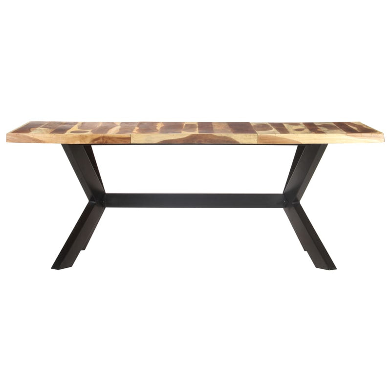 vidaXL tömör fa étkezőasztal mézszínű felülettel 200 x 100 x 75 cm