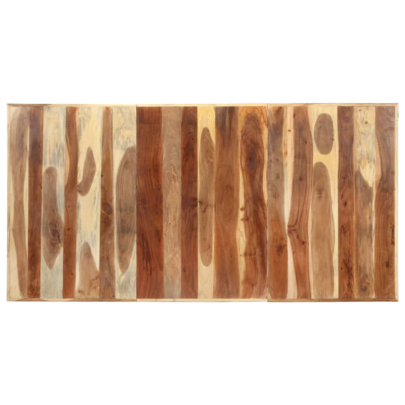 vidaXL tömör fa étkezőasztal mézszínű felülettel 200 x 100 x 75 cm
