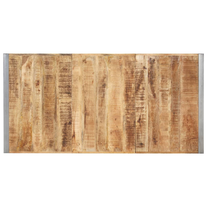 vidaXL tömör nyers mangófa étkezőasztal 200 x 100 x 75 cm