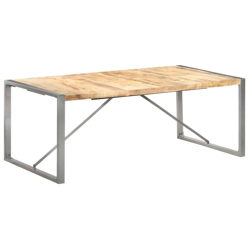 vidaXL tömör nyers mangófa étkezőasztal 200 x 100 x 75 cm
