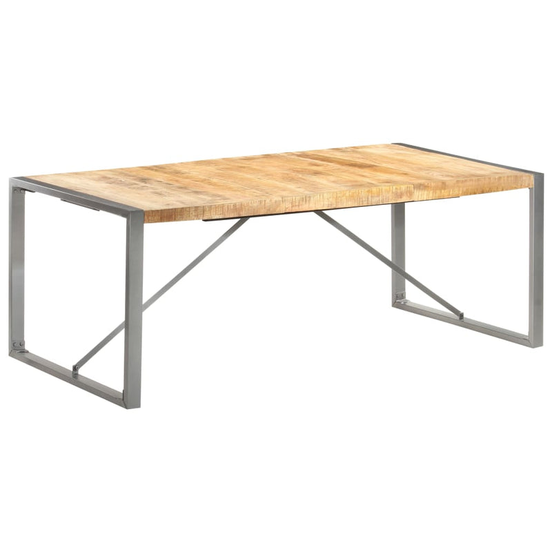 vidaXL tömör nyers mangófa étkezőasztal 200 x 100 x 75 cm