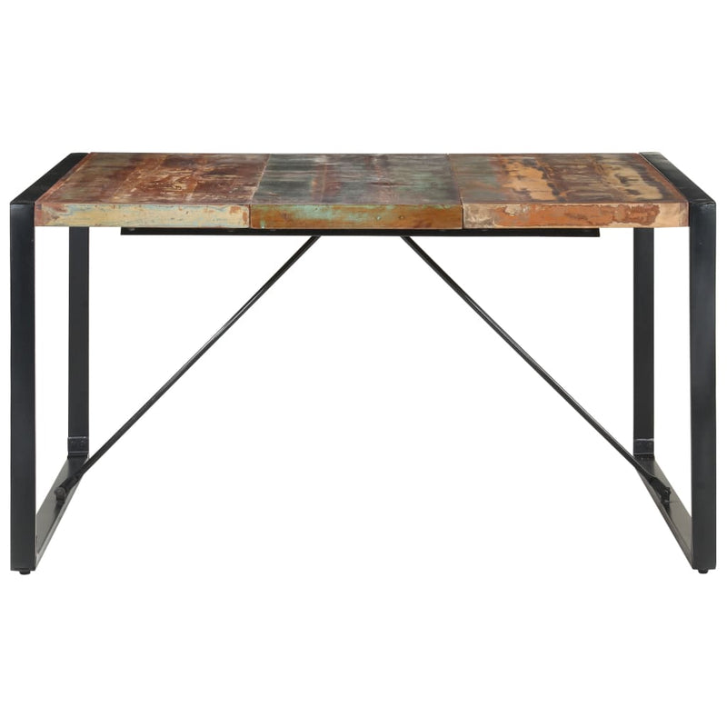 vidaXL tömör újrahasznosított fa étkezőasztal 140 x 140 x 75 cm