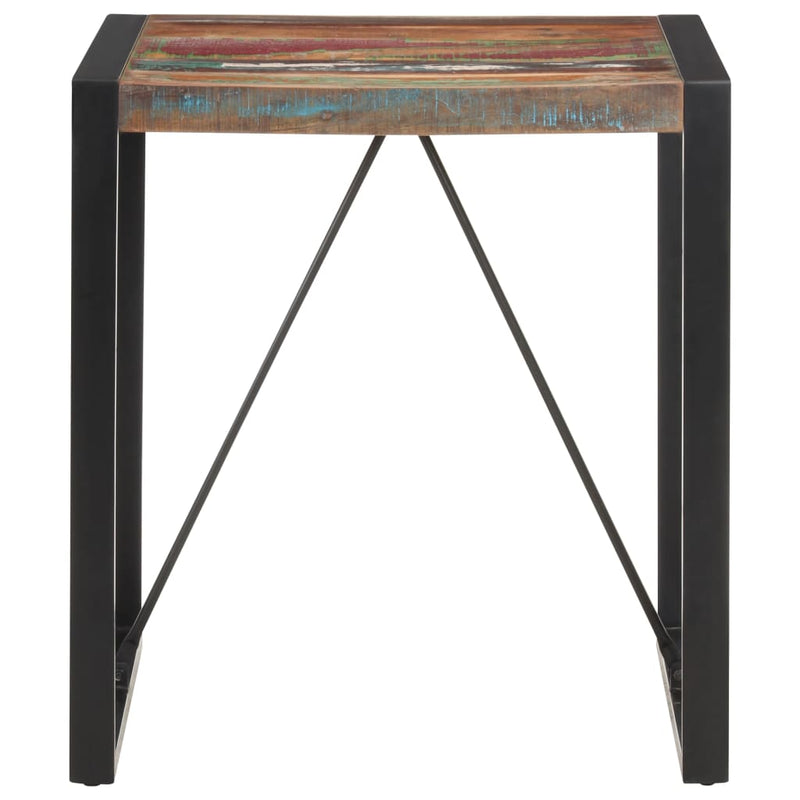 vidaXL tömör újrahasznosított fa étkezőasztal 70 x 70 x 75 cm