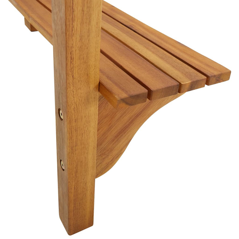 vidaXL tömör akácfa erkély bárasztal 90 x 37 x 122,5 cm