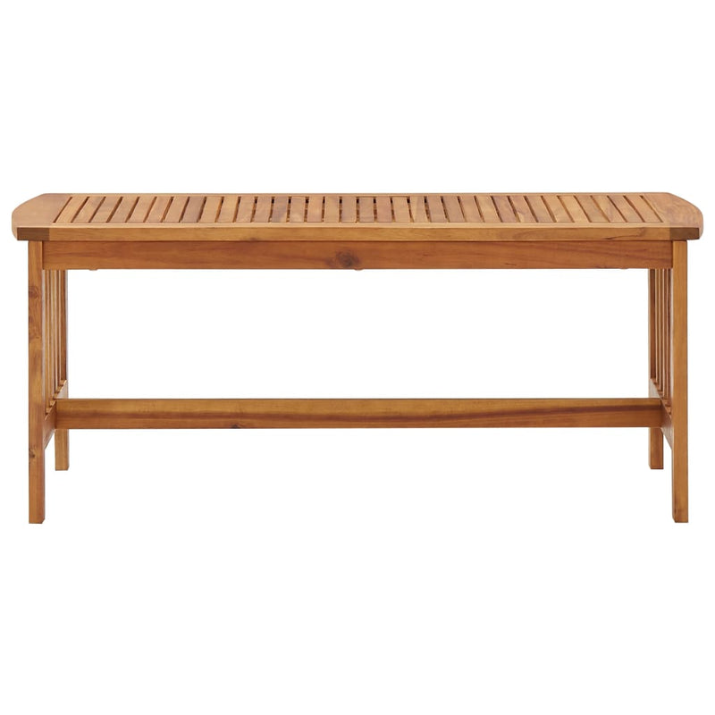 vidaXL tömör akácfa dohányzóasztal 102 x 50 x 43 cm