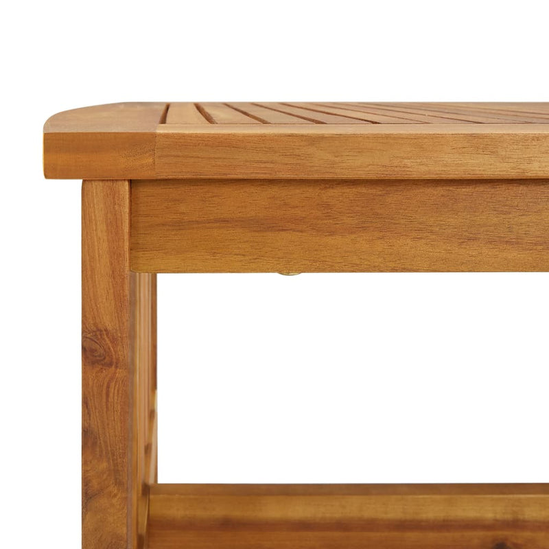 vidaXL tömör akácfa dohányzóasztal 102 x 50 x 43 cm