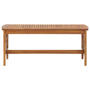vidaXL tömör akácfa dohányzóasztal 102 x 50 x 43 cm