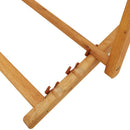 vidaXL eukaliptusz fa és krémszínű szövet összecsukható strandszék