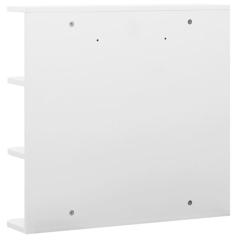 vidaXL fehér MDF tükrös fürdőszobaszekrény 66 x 17 x 63 cm