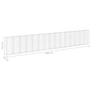 vidaXL horganyzott acél gabion fal fedéllel 900 x 30 x 150 cm
