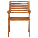 vidaXL 3 db tömör akácfa kerti szék