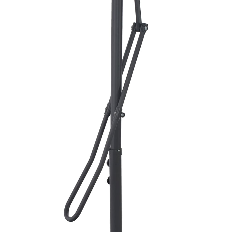 vidaXL terrakotta kültéri napernyő acélrúddal 250 x 250 x 230 cm