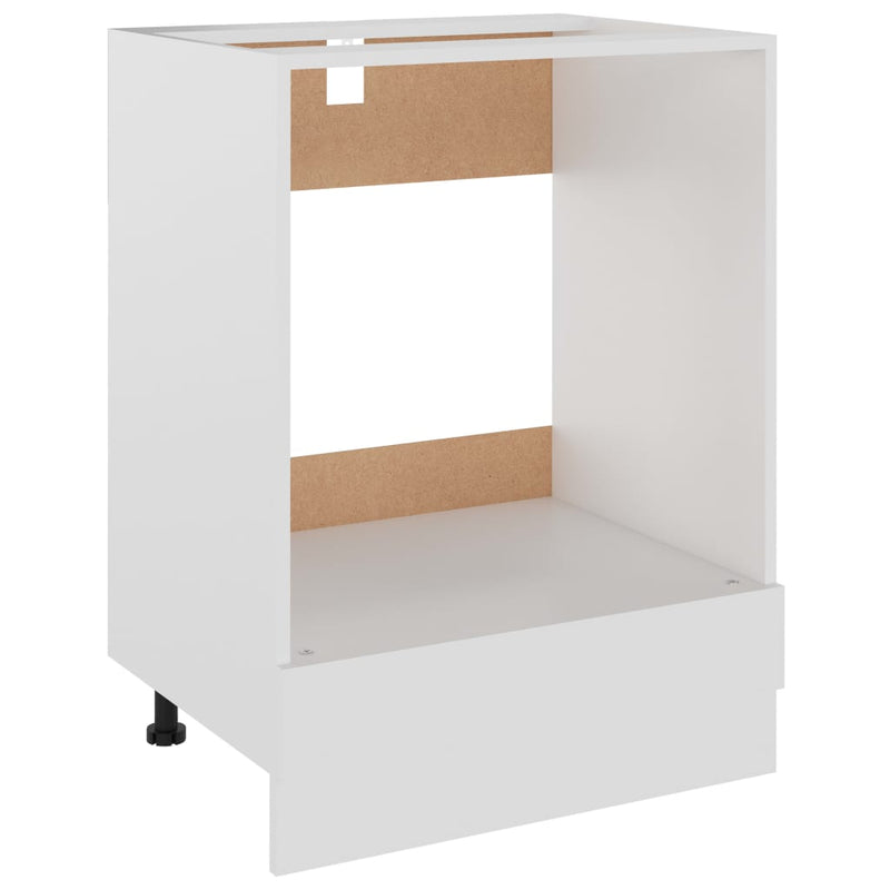 vidaXL fehér szerelt fa sütőszekrény 60 x 46 x 81,5 cm