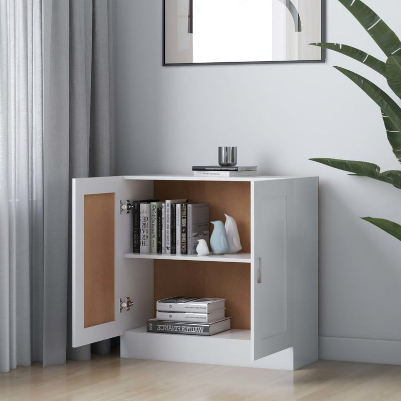 vidaXL fehér szerelt fa könyvszekrény 82,5 x 30,5 x 80 cm