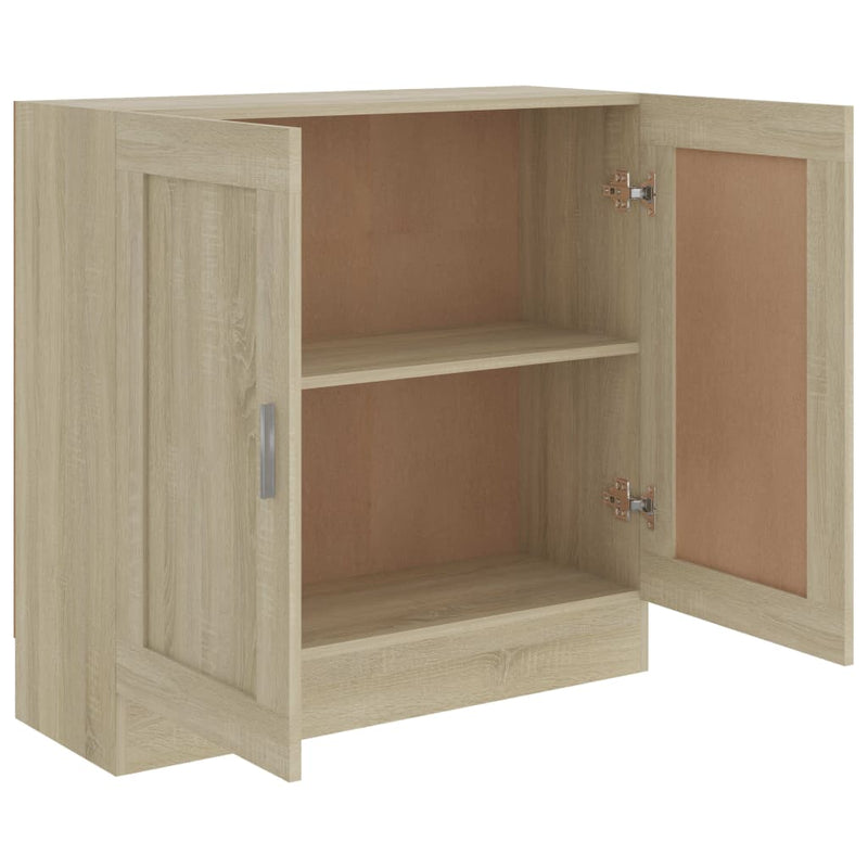 vidaXL sonoma tölgy színű szerelt fa könyvszekrény 82,5x30,5x80 cm