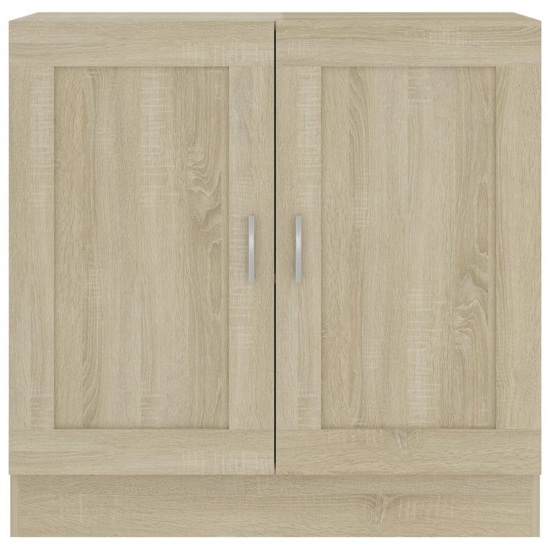 vidaXL sonoma tölgy színű szerelt fa könyvszekrény 82,5x30,5x80 cm