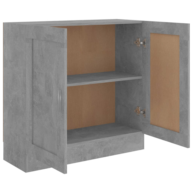 vidaXL betonszürke szerelt fa könyvszekrény 82,5 x 30,5 x 80 cm