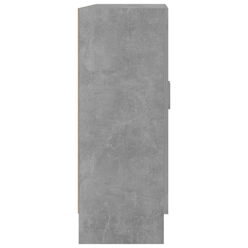 vidaXL betonszürke szerelt fa könyvszekrény 82,5 x 30,5 x 80 cm