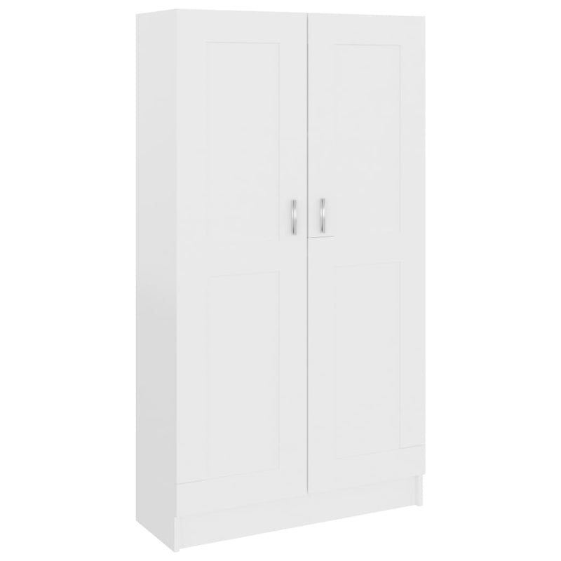vidaXL fehér szerelt fa könyvszekrény 82,5 x 30,5 x 150 cm
