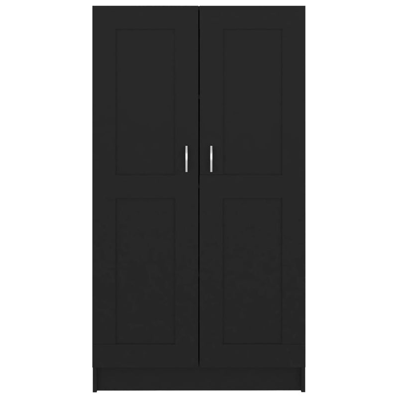 vidaXL fekete szerelt fa könyvszekrény 82,5 x 30,5 x 150 cm