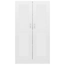 vidaXL magasfényű fehér szerelt fa könyvszekrény 82,5 x 30,5 x 150 cm