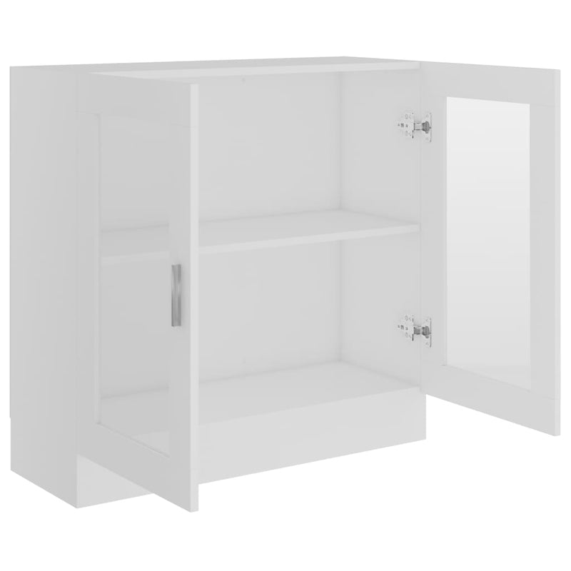 vidaXL fehér szerelt fa vitrinszekrény 82,5 x 30,5 x 80 cm