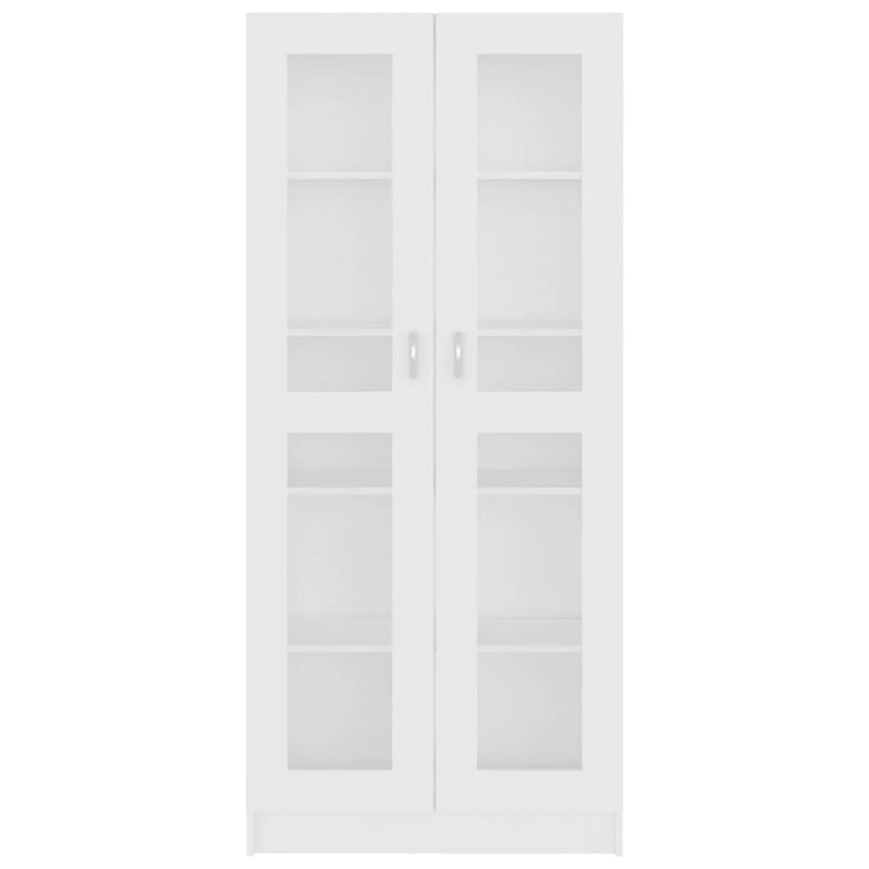 vidaXL fehér szerelt fa vitrinszekrény 82,5 x 30,5 x 185,5 cm