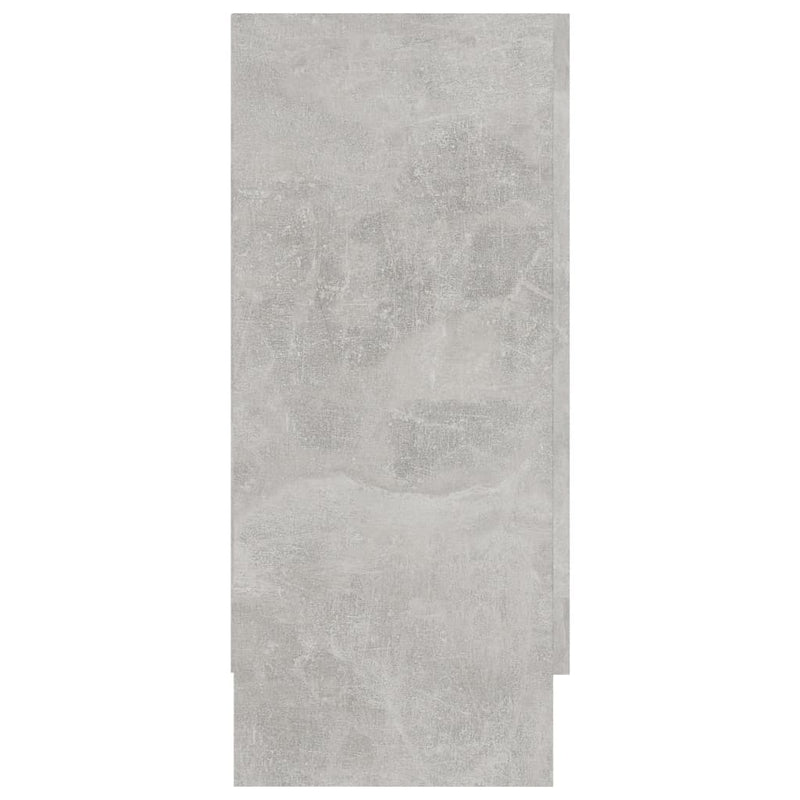 vidaXL betonszürke szerelt fa tálalószekrény 120 x 30,5 x 70 cm