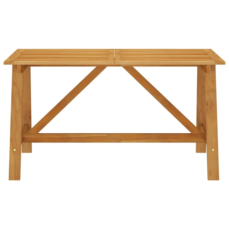 vidaXL tömör akácfa kerti étkezőasztal 140 x 70 x 73,5 cm