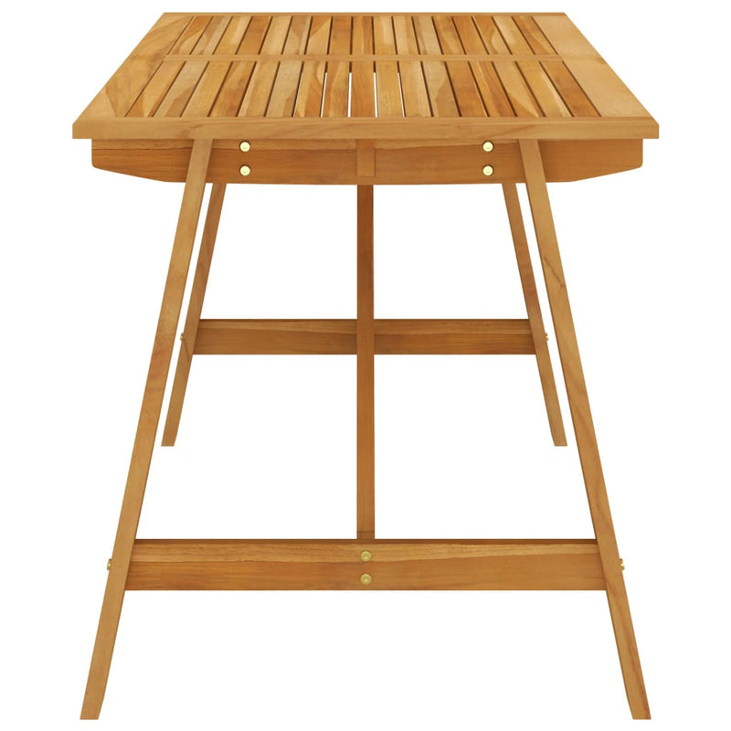 vidaXL tömör akácfa kerti étkezőasztal 140 x 70 x 73,5 cm