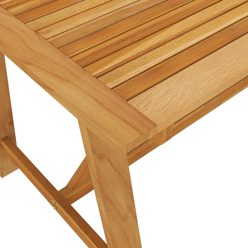 vidaXL tömör akácfa kerti étkezőasztal 140 x 70 x 73,5 cm