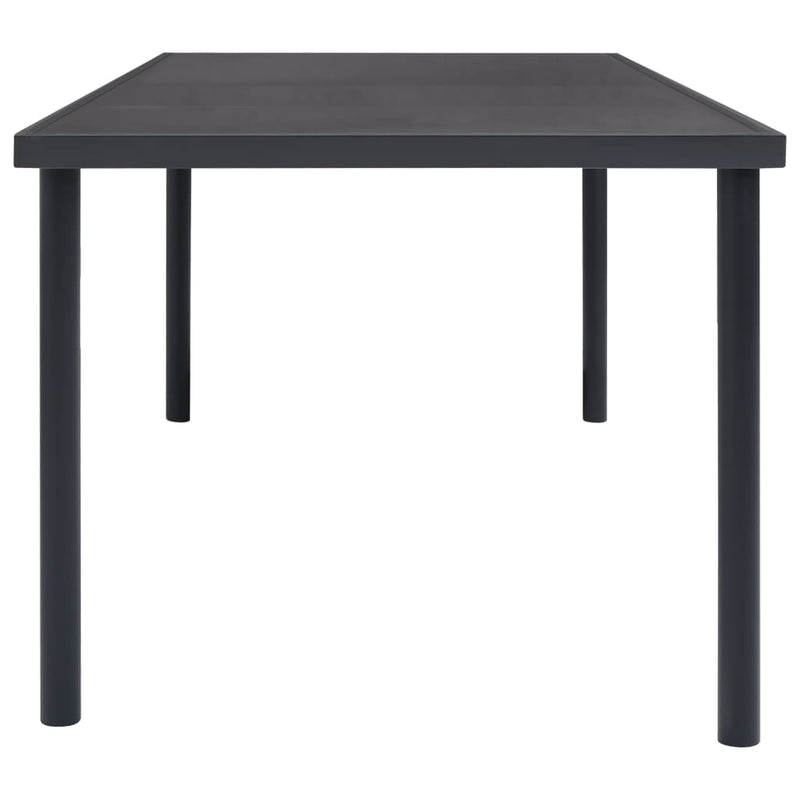 vidaXL antracitszürke kültéri étkezőasztal 150 x 90 x 74 cm
