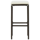 vidaXL 6 db barna polyrattan bárszék párnával