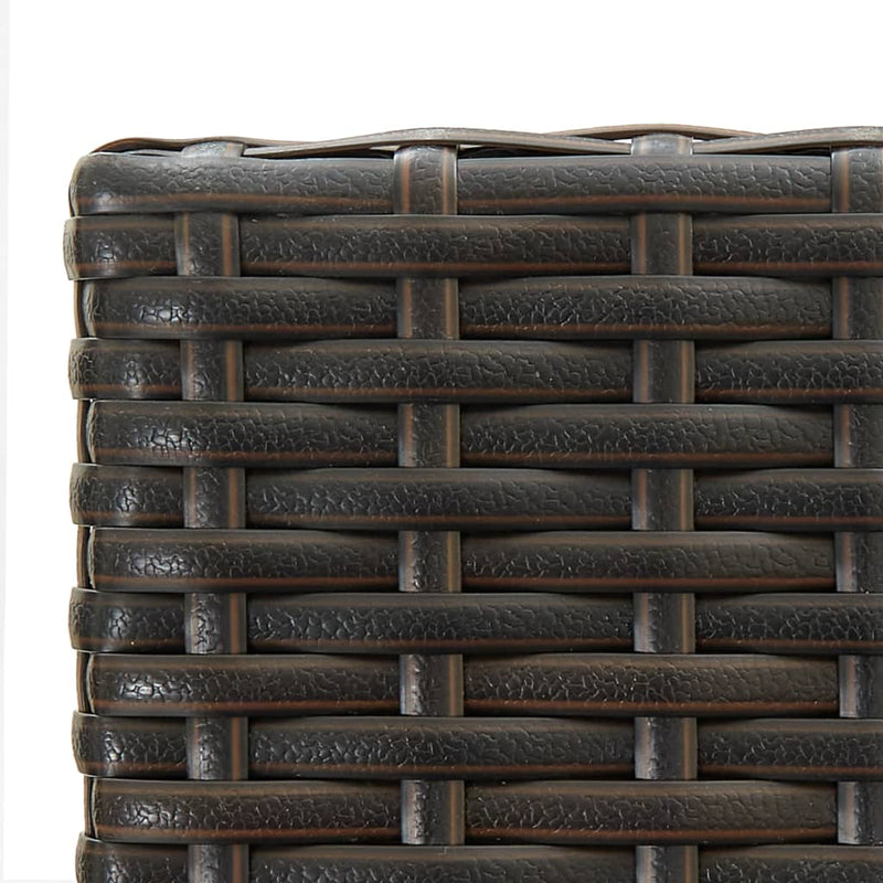 vidaXL 2 db barna polyrattan bárszék